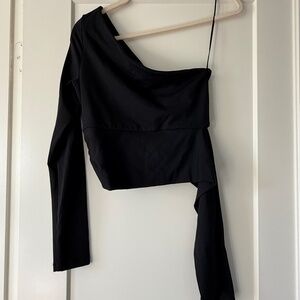 Susana Monaco Off the Shoulder Crop - M